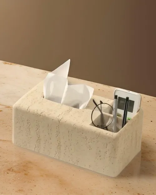 Picture of Travertine Tissue Box