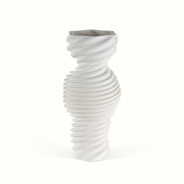 Picture of 3D Spiral White Vase