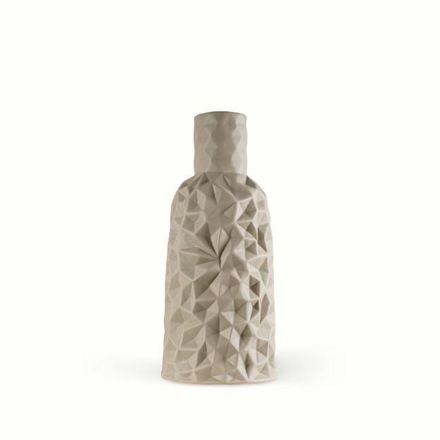 Picture of Marlin Geometrical Beige Vase