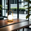 Picture of 1 Pc Gold Color LED Portable Simple Table Lamp - USB C Support