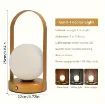 Picture of 1 Pc Gold Color LED Portable Simple Table Lamp - USB C Support
